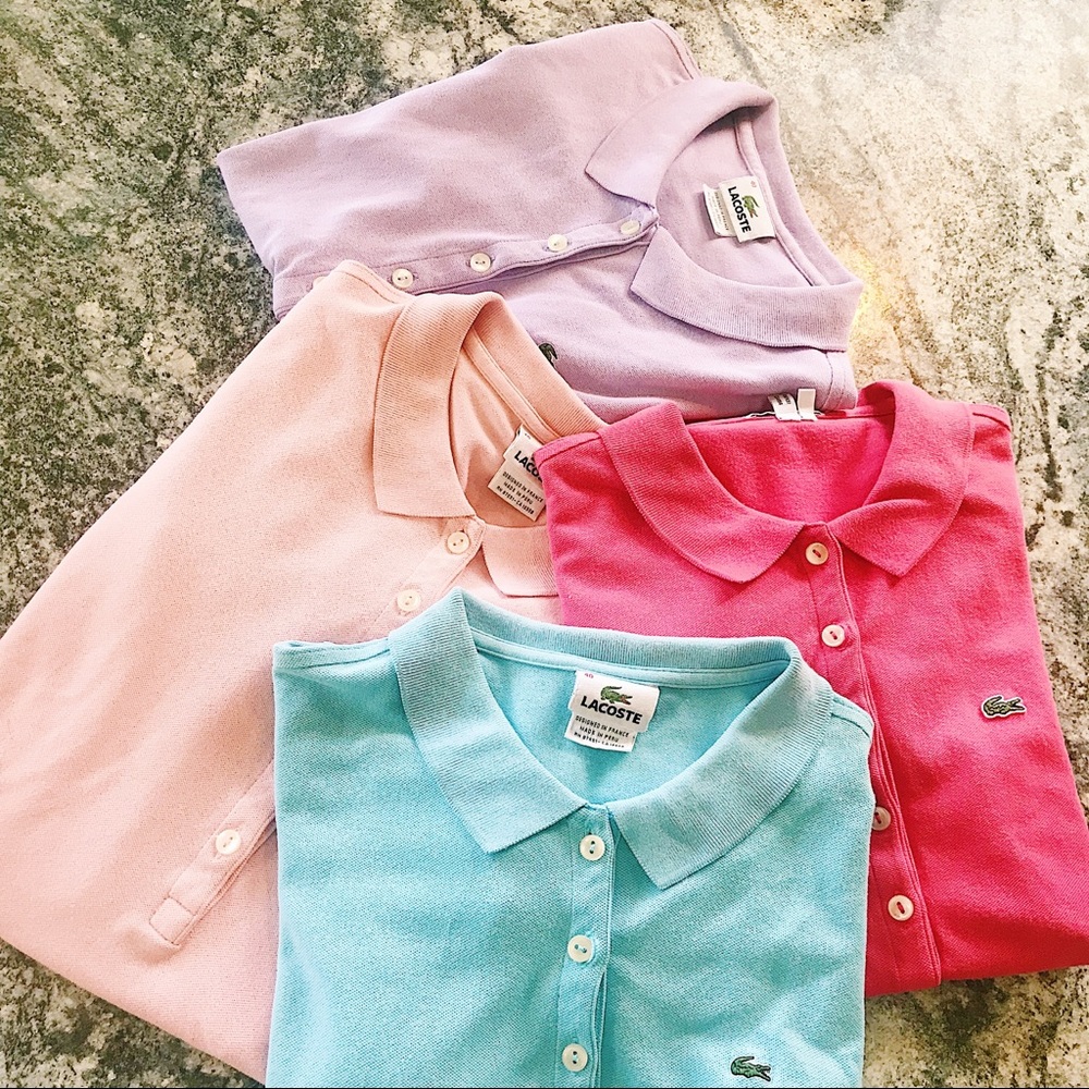 Lacoste Women’s Polo Spring Color Bundle, Size 40